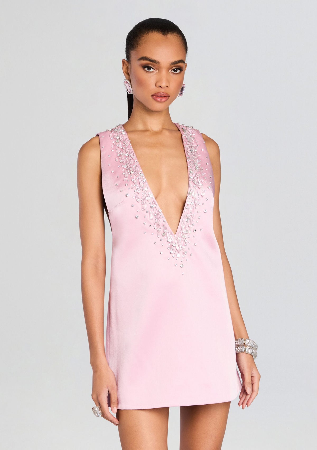 Maisy Embellished Dress by retrofête in Earl Rose, product image 4