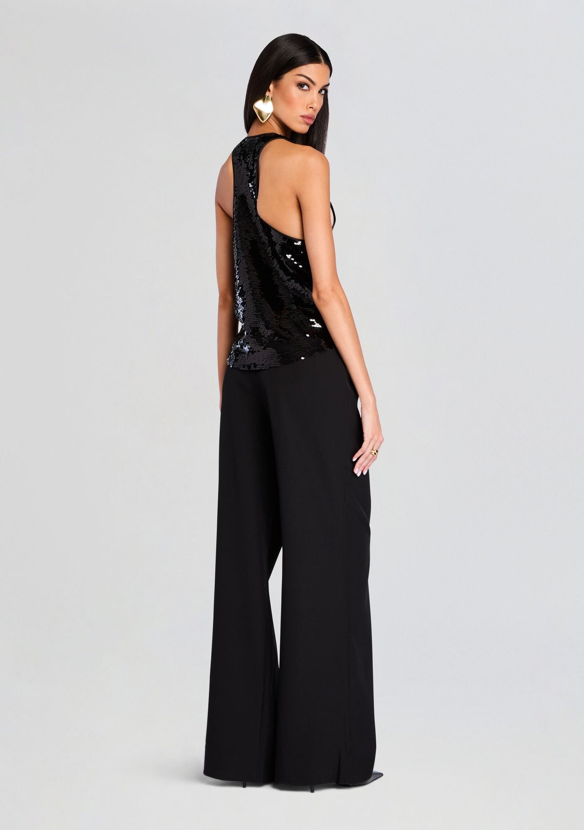 Mandy Sequin Top by retrofête in Black, product image 4