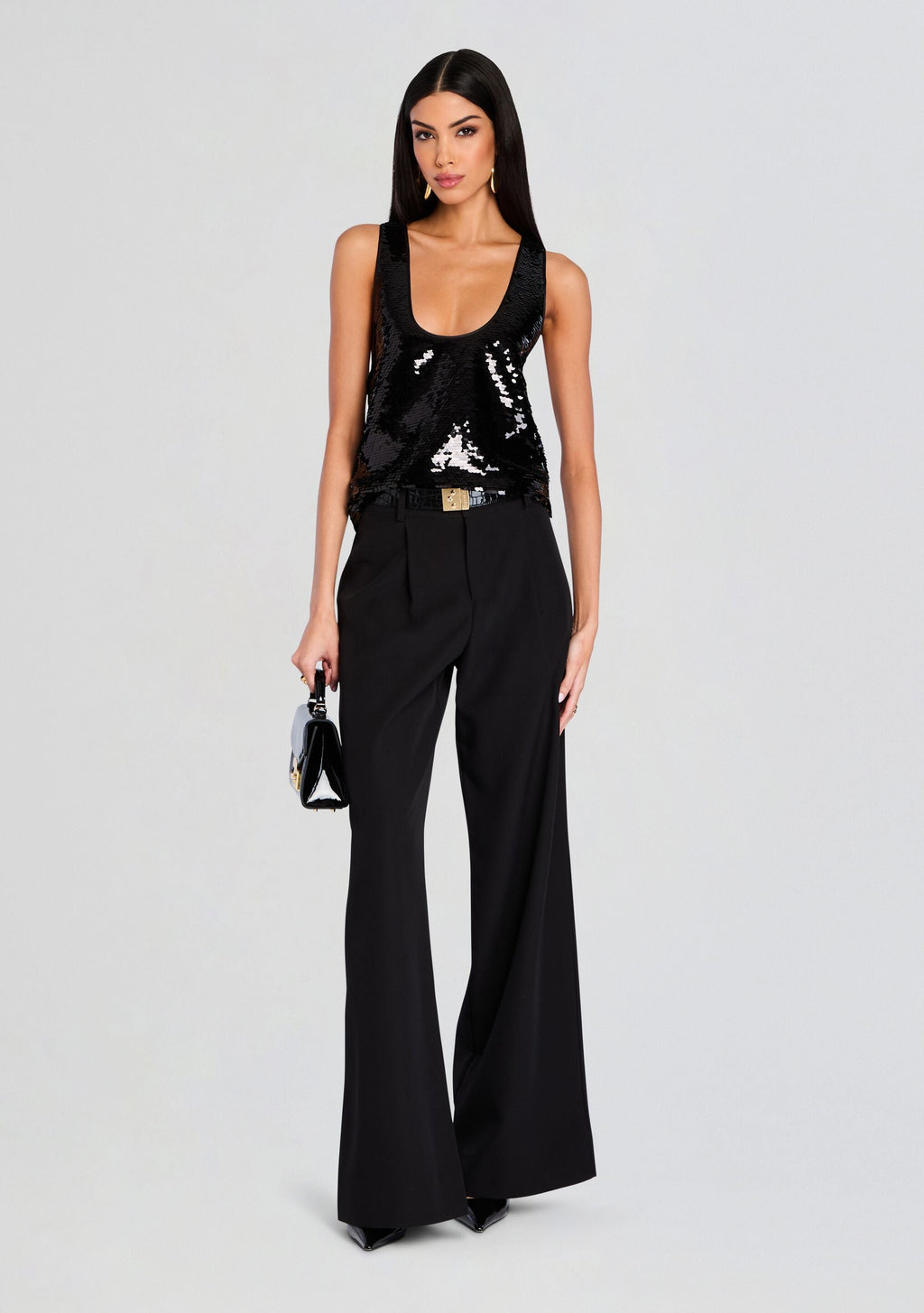 Mandy Sequin Top by retrofête in Black, product image 5