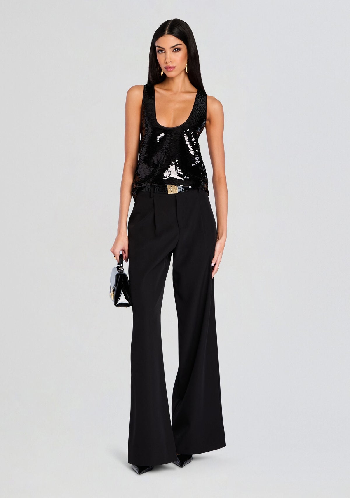Mandy Sequin Top by retrofête in Black, product image 5