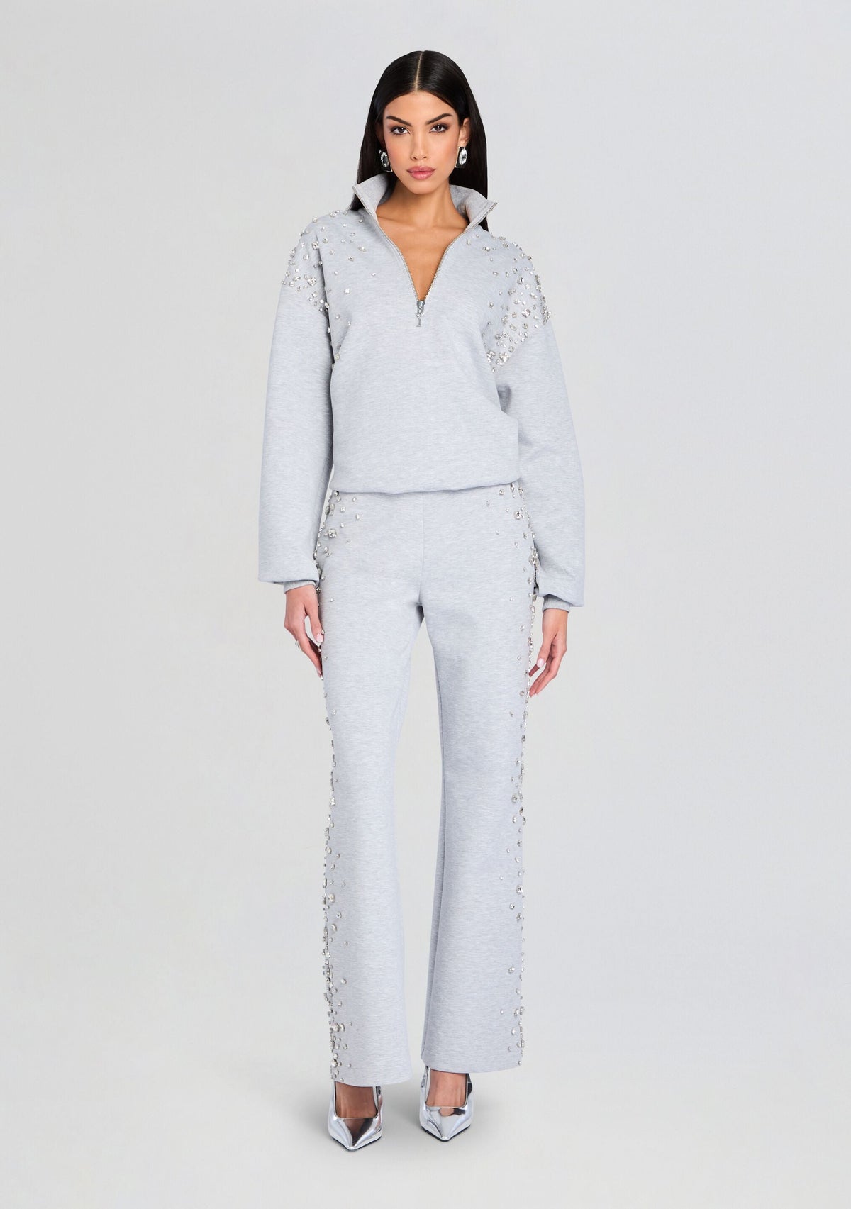 Marissa Sweatshirt by retrofête in Heathered Grey, product image 2