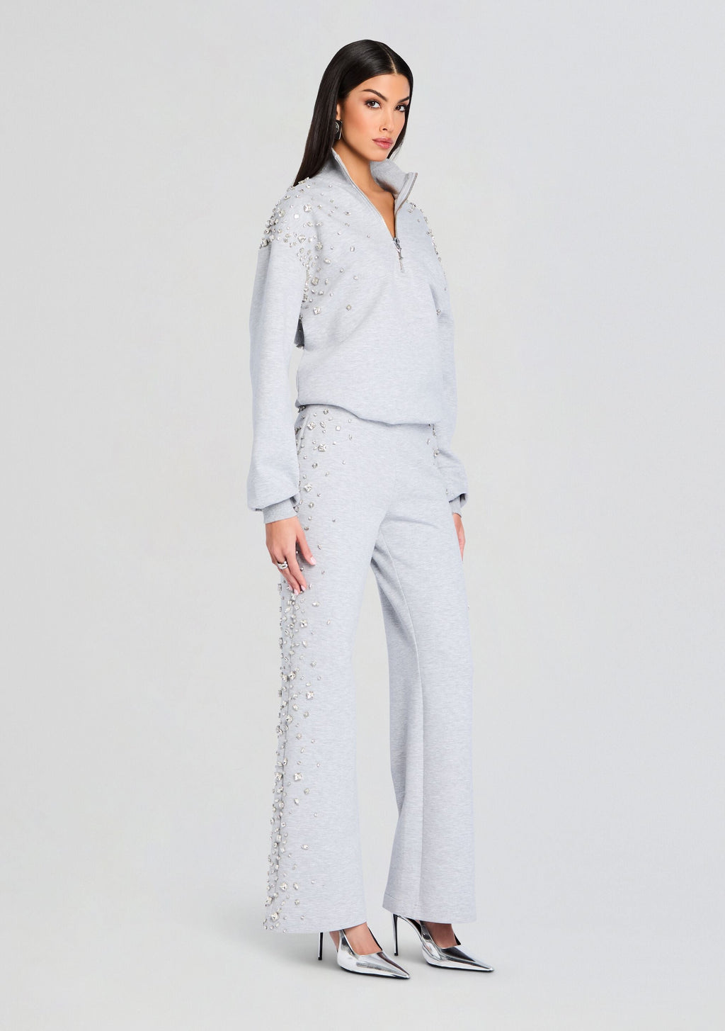 Marissa Sweatshirt by retrofête in Heathered Grey, product image 4