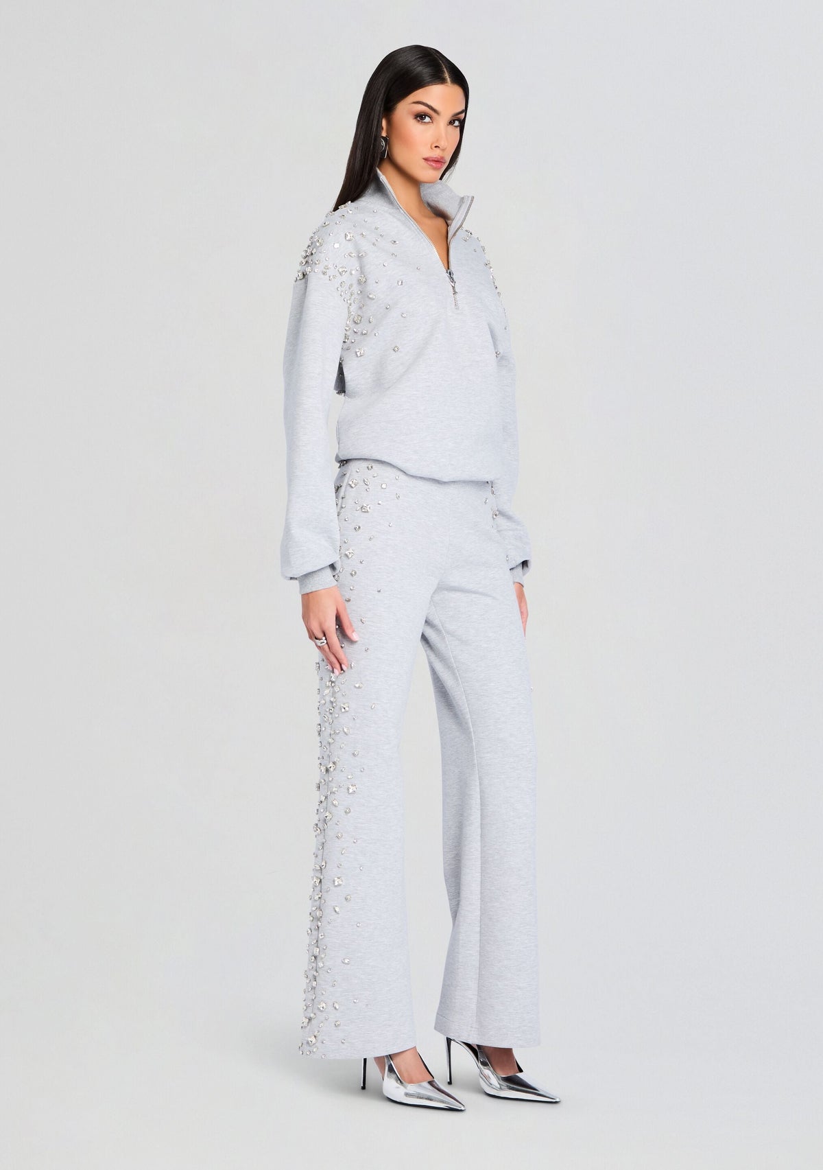Marissa Sweatshirt by retrofête in Heathered Grey, product image 4