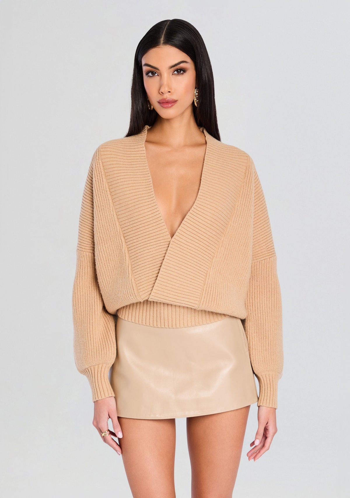 Morana Sweater by SEROYA in Tan, product image 1