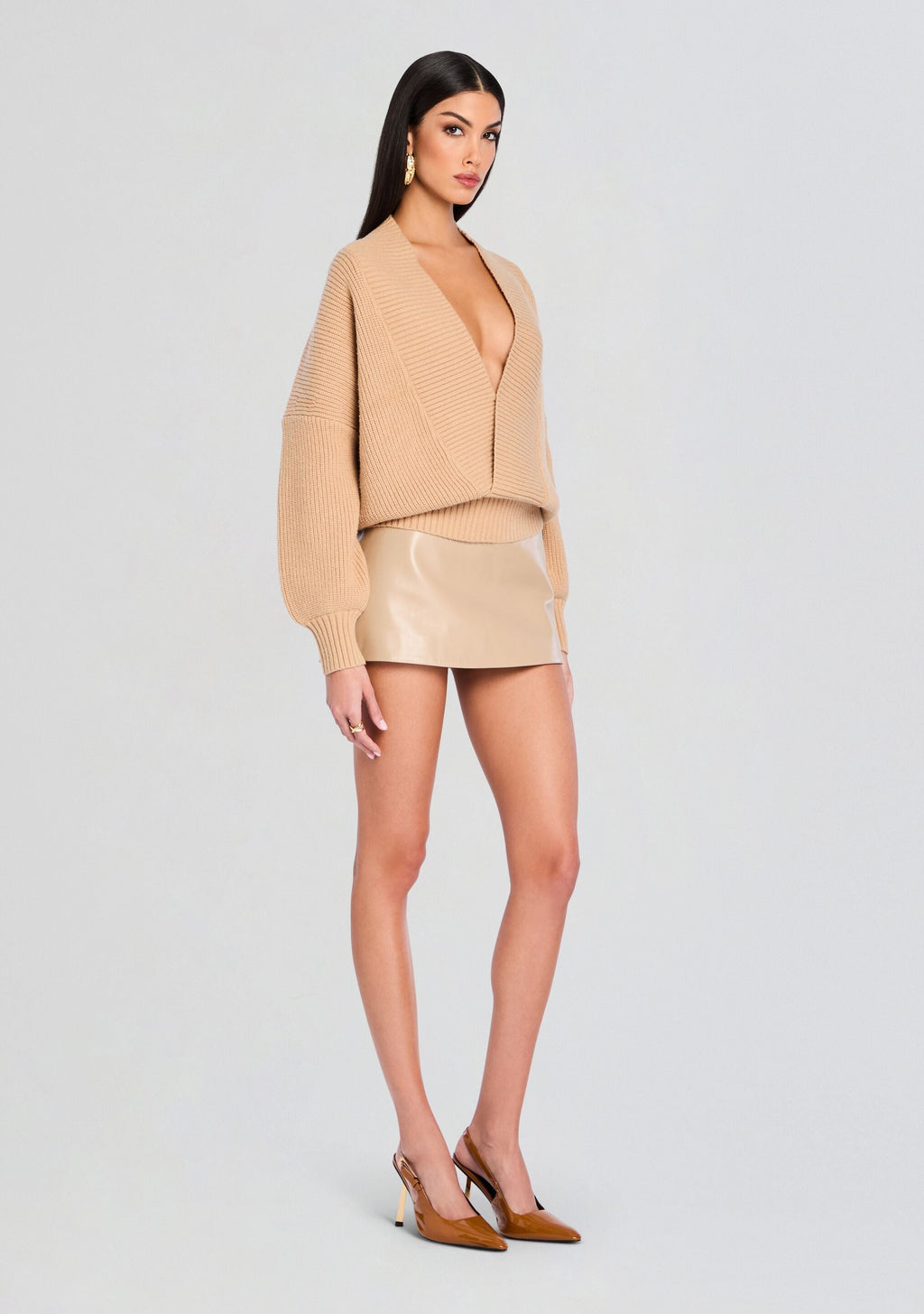 Morana Sweater by SEROYA in Tan, product image 3