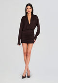 Myla Mini Dress by SEROYA in Ash Brown, product image 1