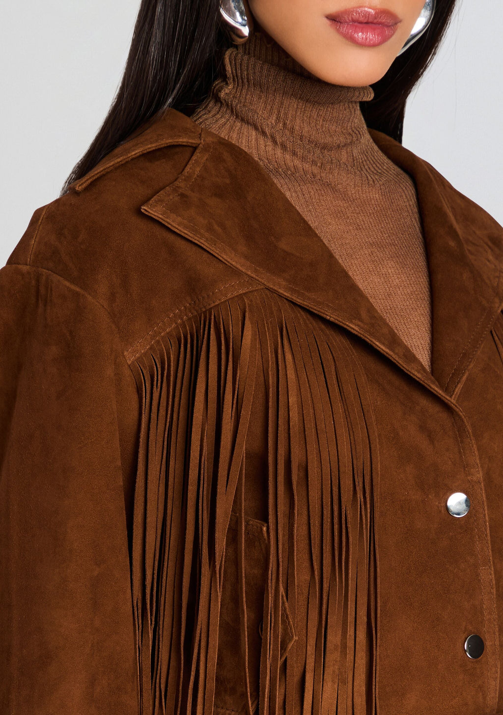 Vonda Suede Jacket by retrofête in Toffee, product image 2
