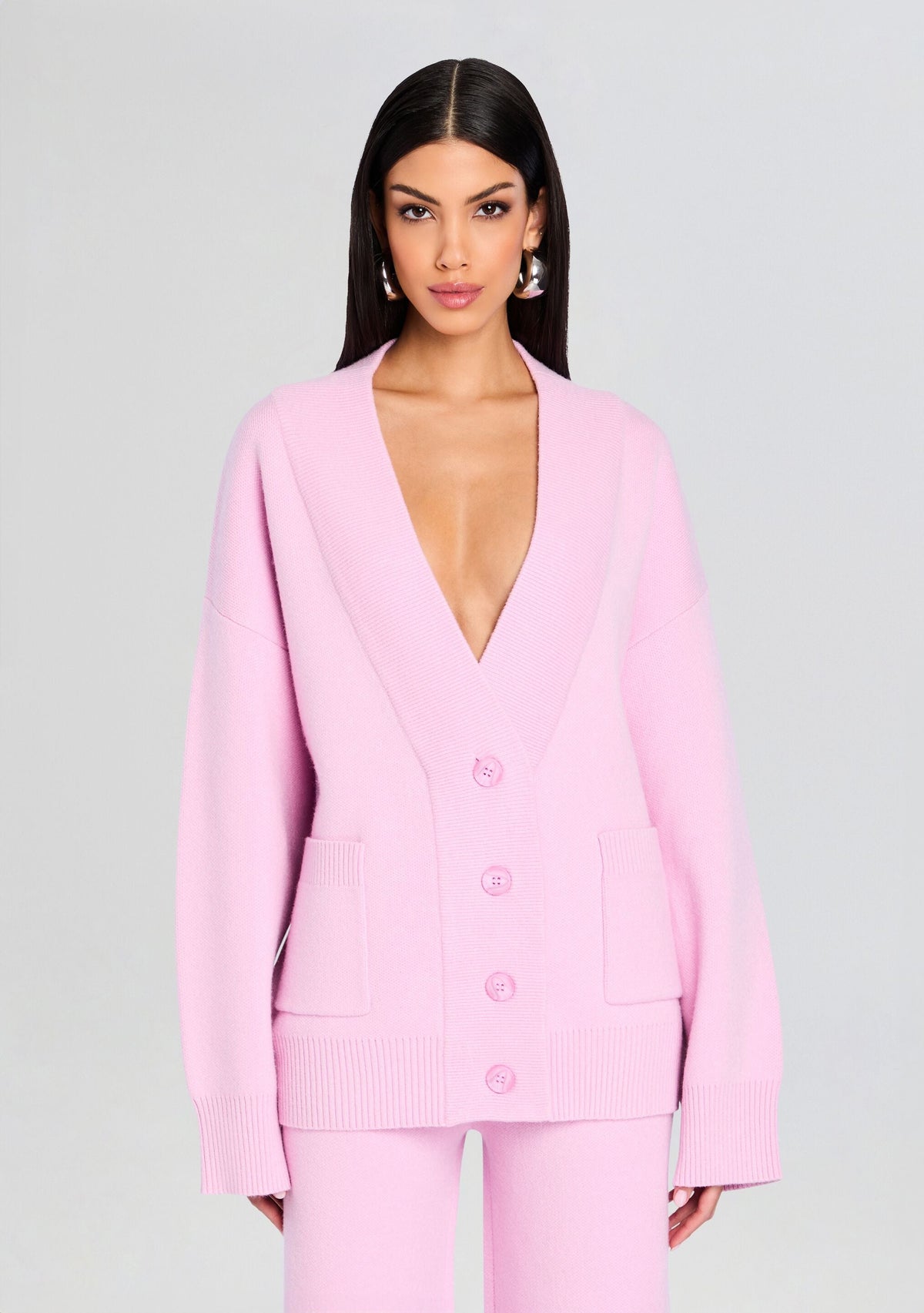 Carley Cardigan by SEROYA in Ballet Pink, product image 1