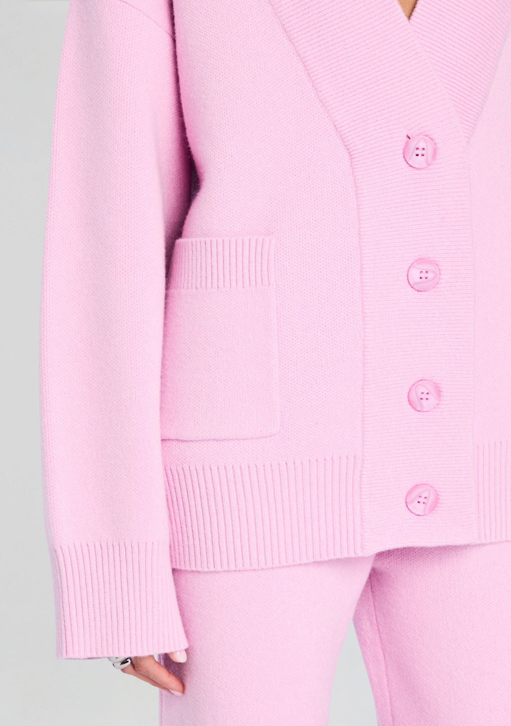 Carley Cardigan by SEROYA in Ballet Pink, product image 2