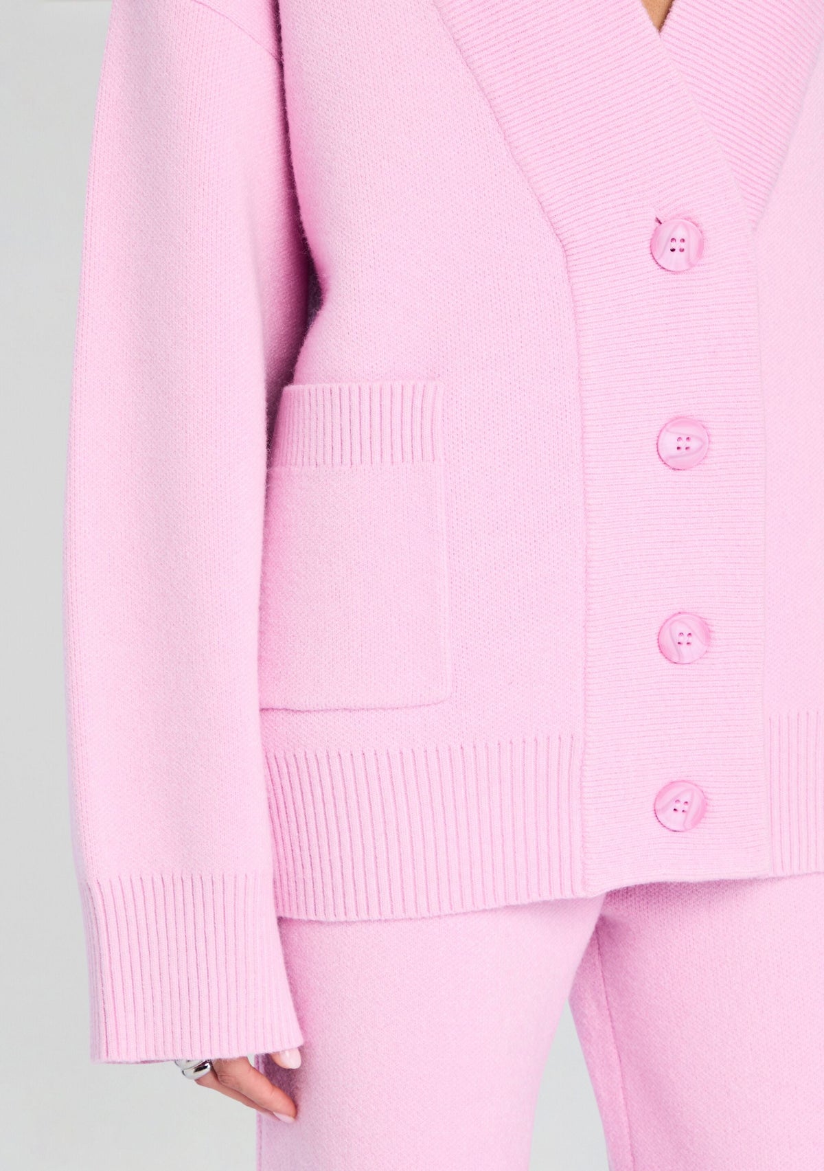 Carley Cardigan by SEROYA in Ballet Pink, product image 2