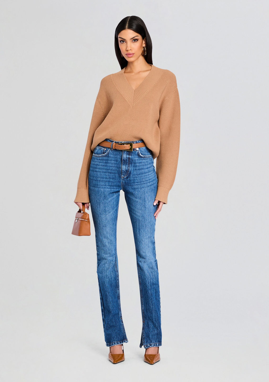 Cider Sweater by SEROYA in Dark Tan, product image 5