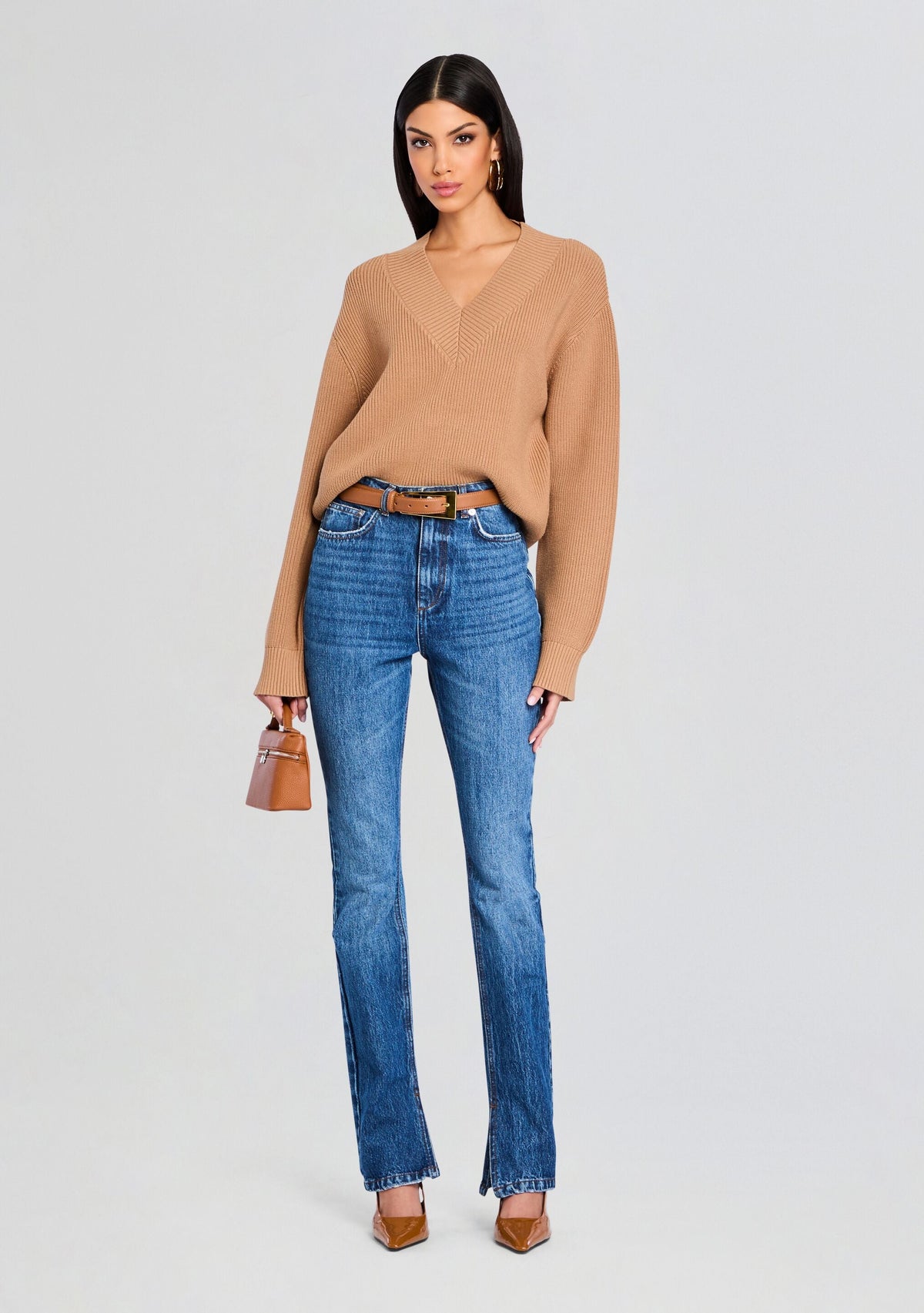 Cider Sweater by SEROYA in Dark Tan, product image 5