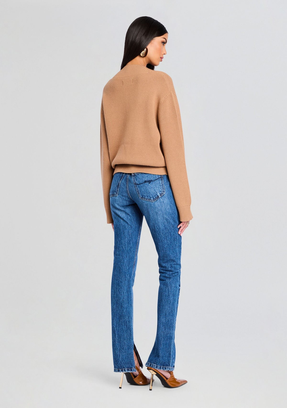 Cider Sweater by SEROYA in Dark Tan, product image 4