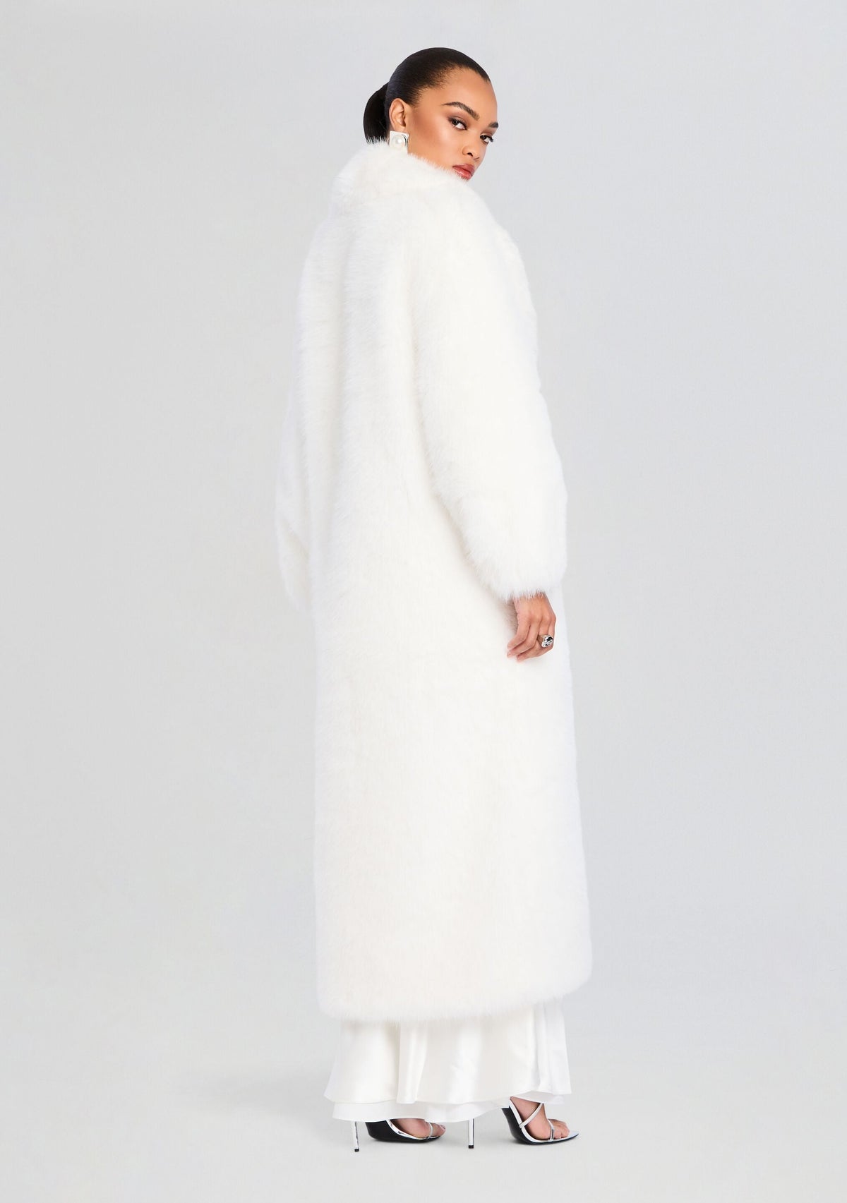 Dasha Faux Fur Jacket by retrofête in White, product image 5
