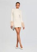 Jane Knit Dress by retrofête in Winter White/Cream, product image 1