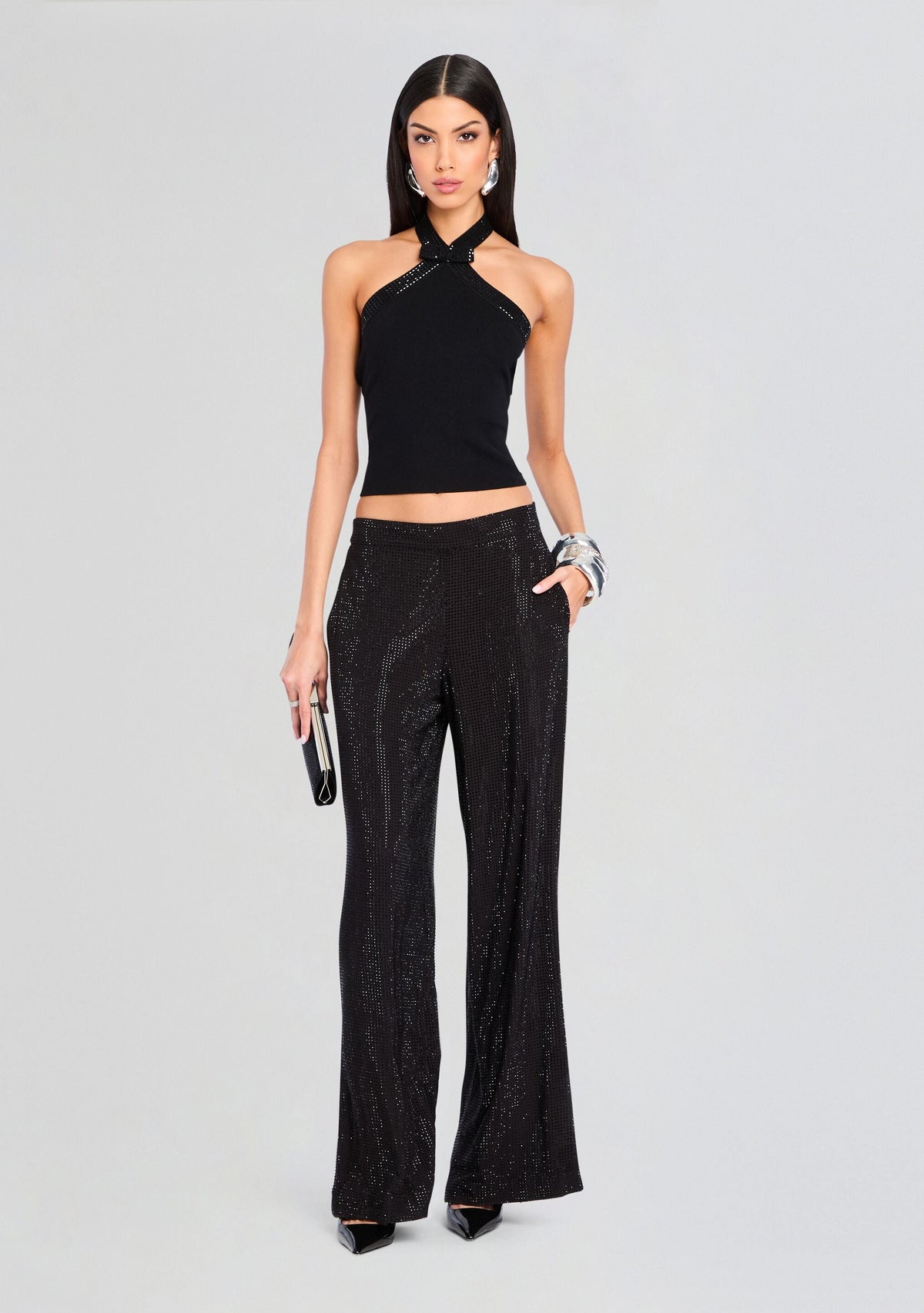 Lettie Embellished Knit Top by retrofête in Black, product image 2