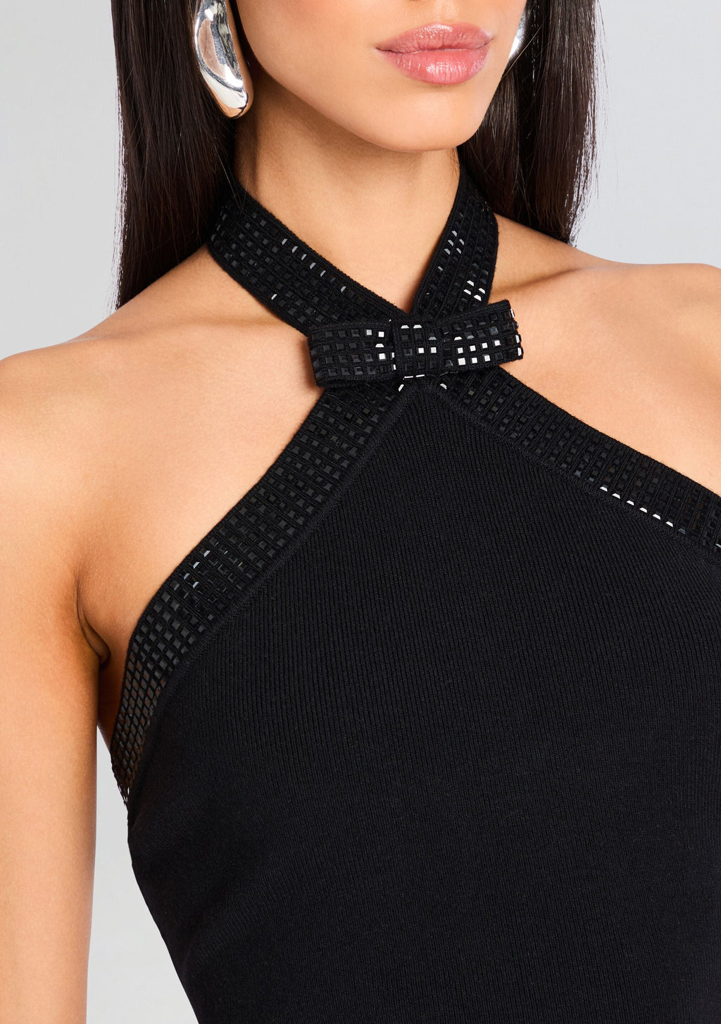 Lettie Embellished Knit Top by retrofête in Black, product image 3