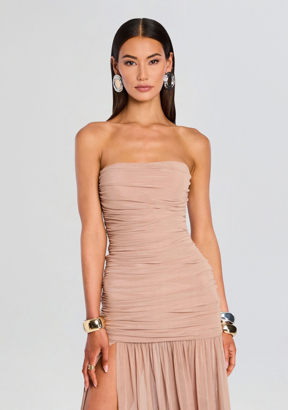 Adele Dress by retrofête in Latte, product image 5