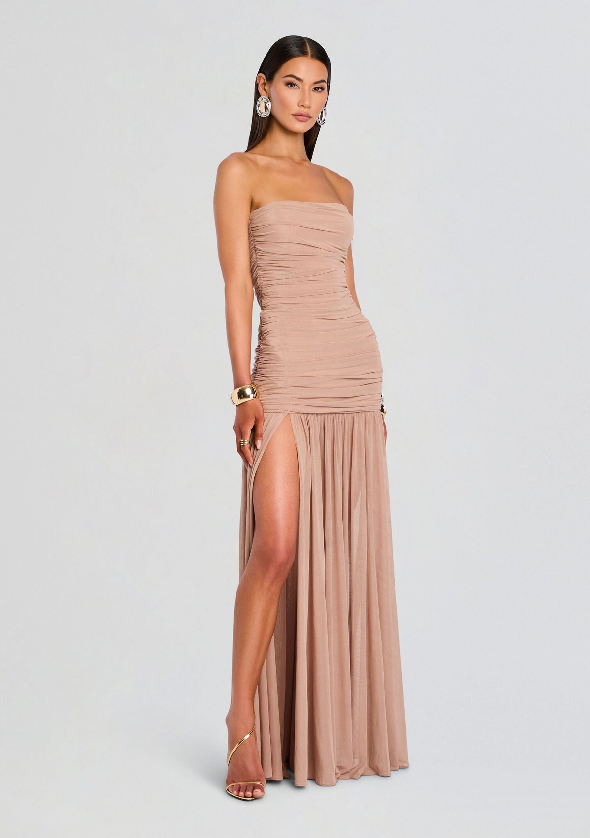 Adele Dress by retrofête in Latte, product image 3