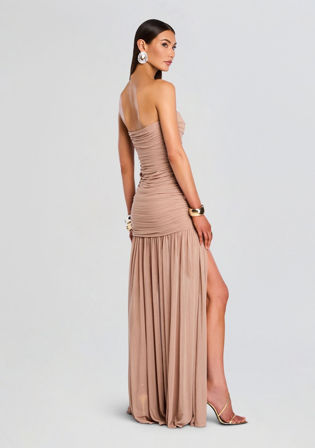 Adele Dress by retrofête in Latte, product image 4