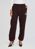 Hallie Sweatpant by SEROYA in Ash Brown / White, product image 1