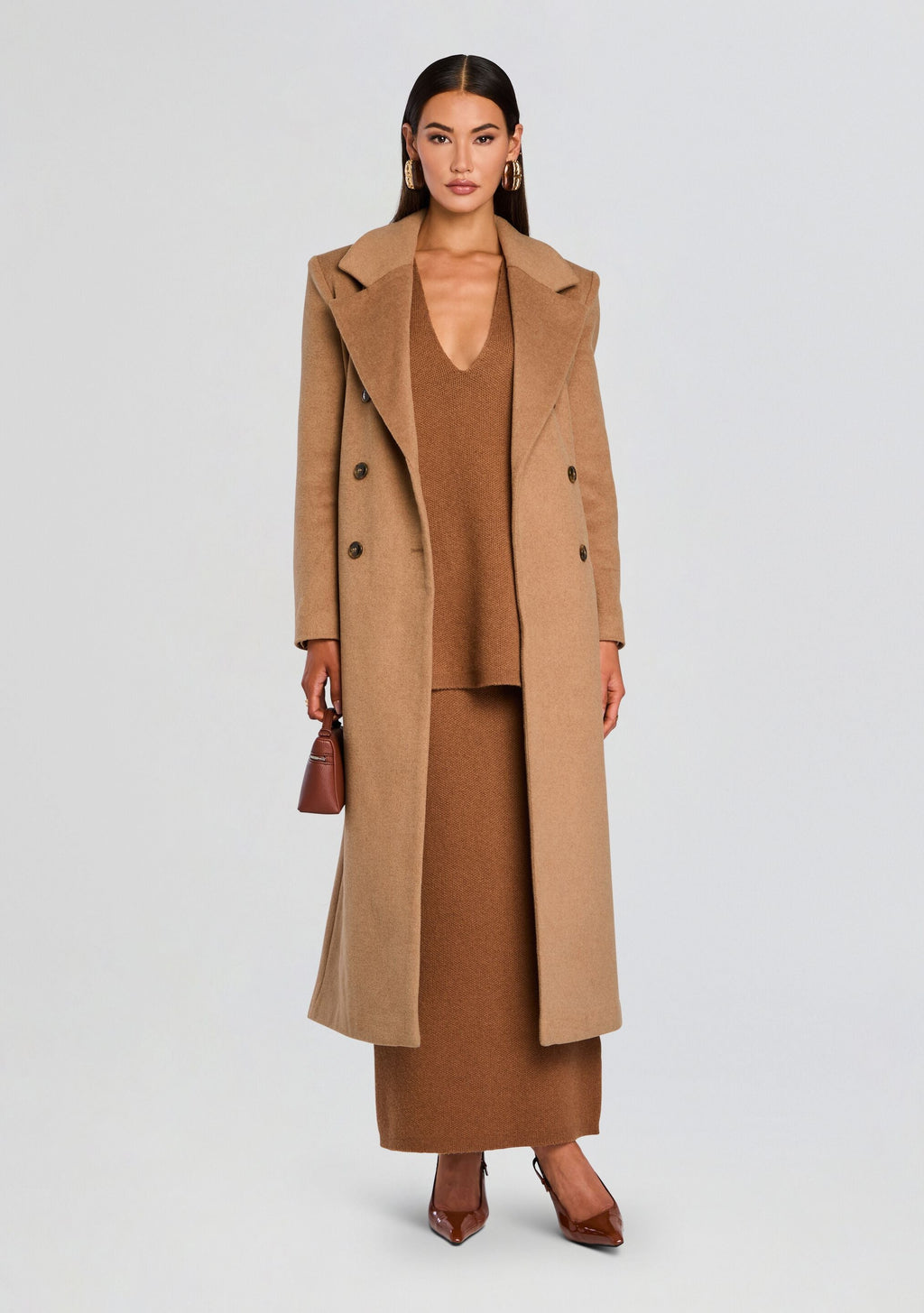 Honey Knit Tunic by SEROYA in Camel, product image 5