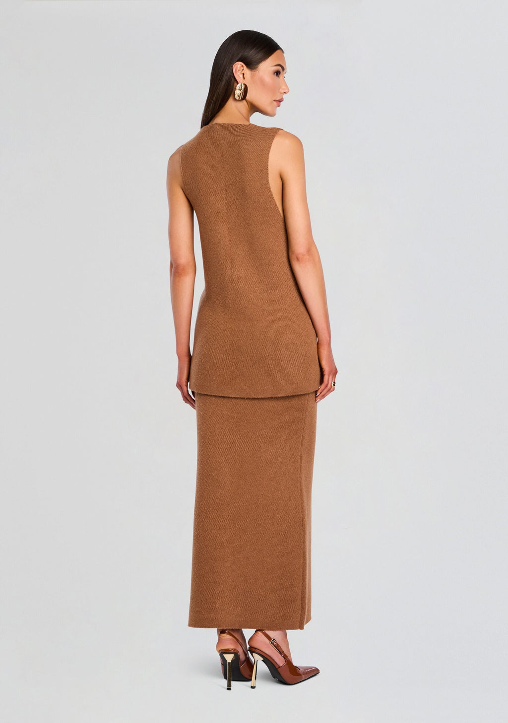 Honey Knit Tunic by SEROYA in Camel, product image 4