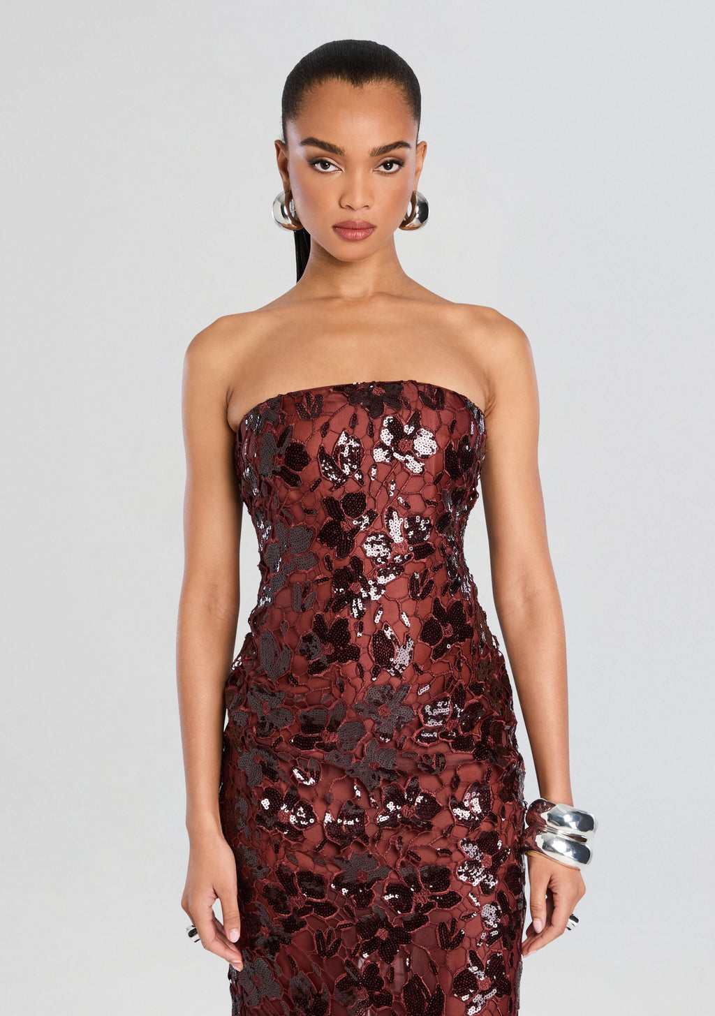 Karter Lace Dress by retrofête in Pecan, product image 5