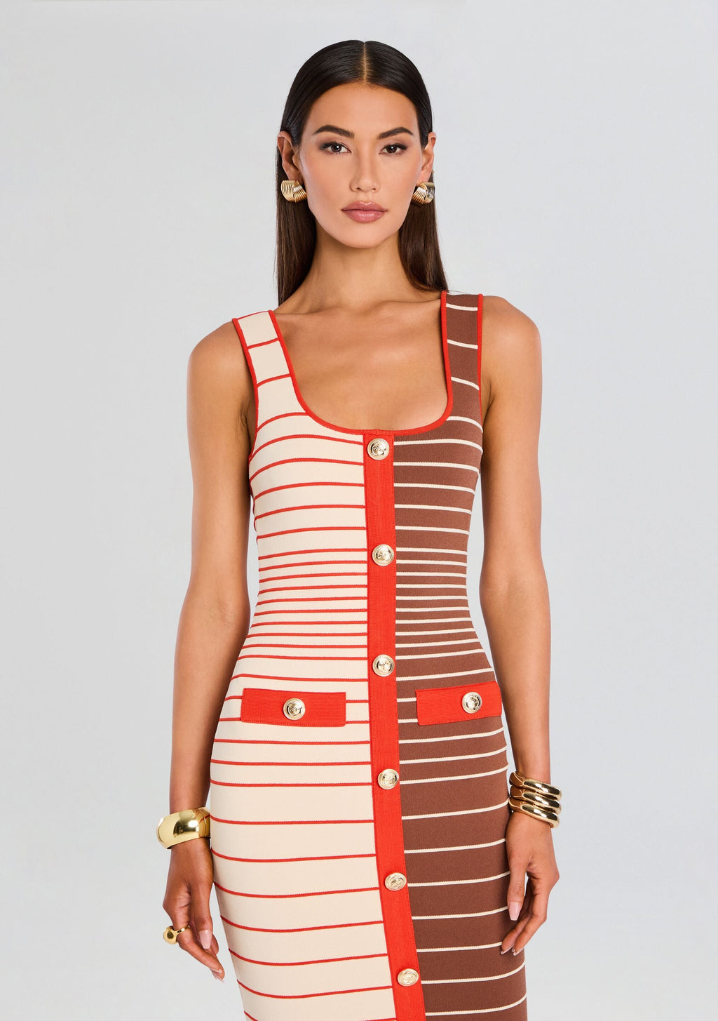 Lyle Bandage Knit Dress by retrofête in Multi, product image 5