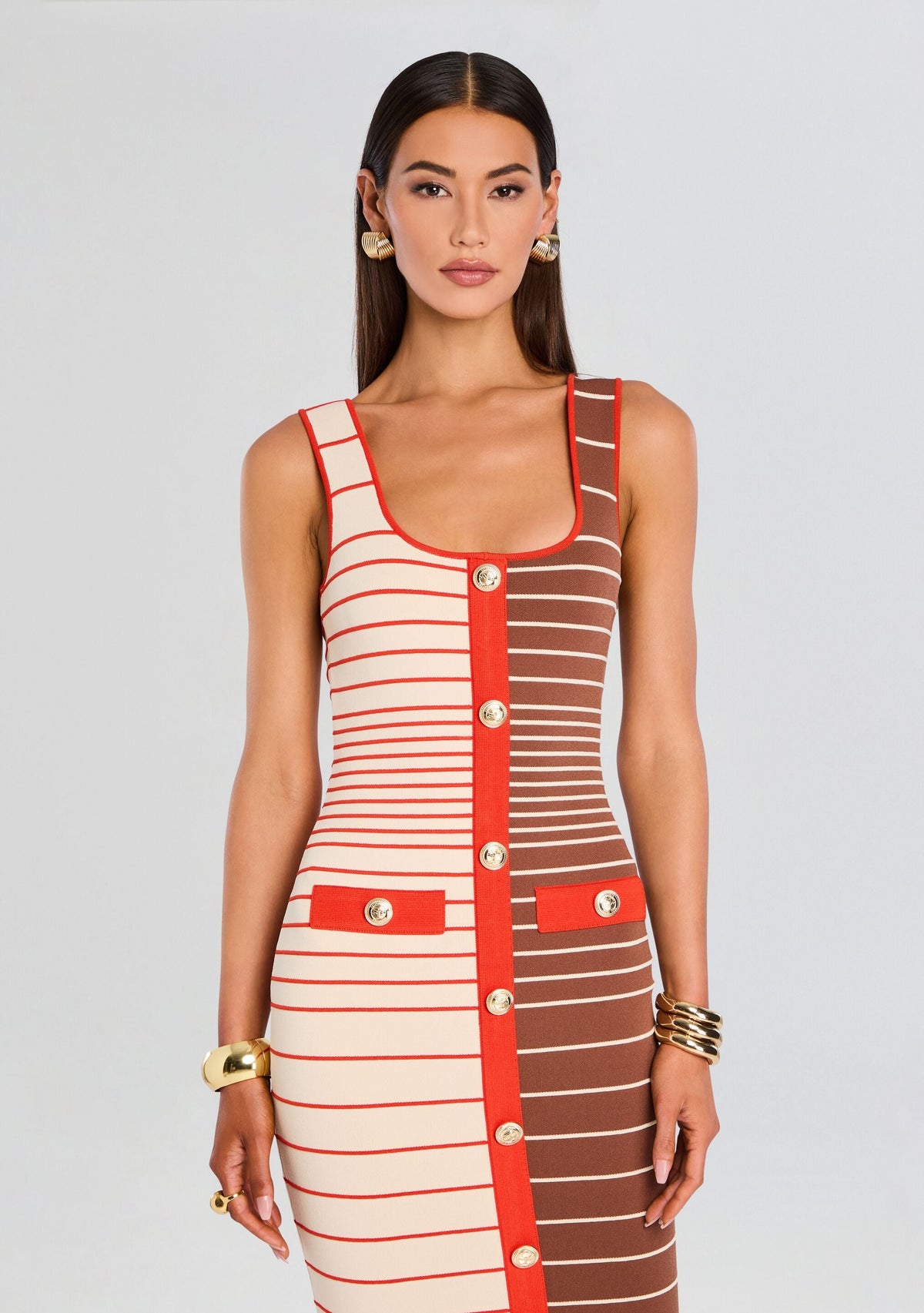 Lyle Bandage Knit Dress by retrofête in Multi, product image 5