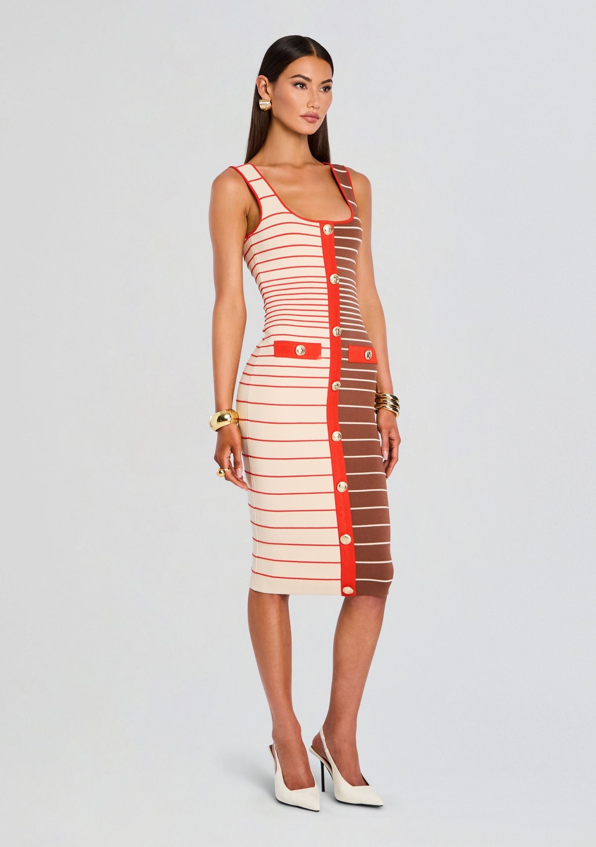 Lyle Bandage Knit Dress by retrofête in Multi, product image 3