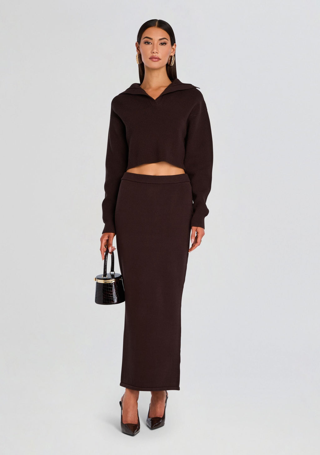 Retta Sweater by SEROYA in Ash Brown, product image 5