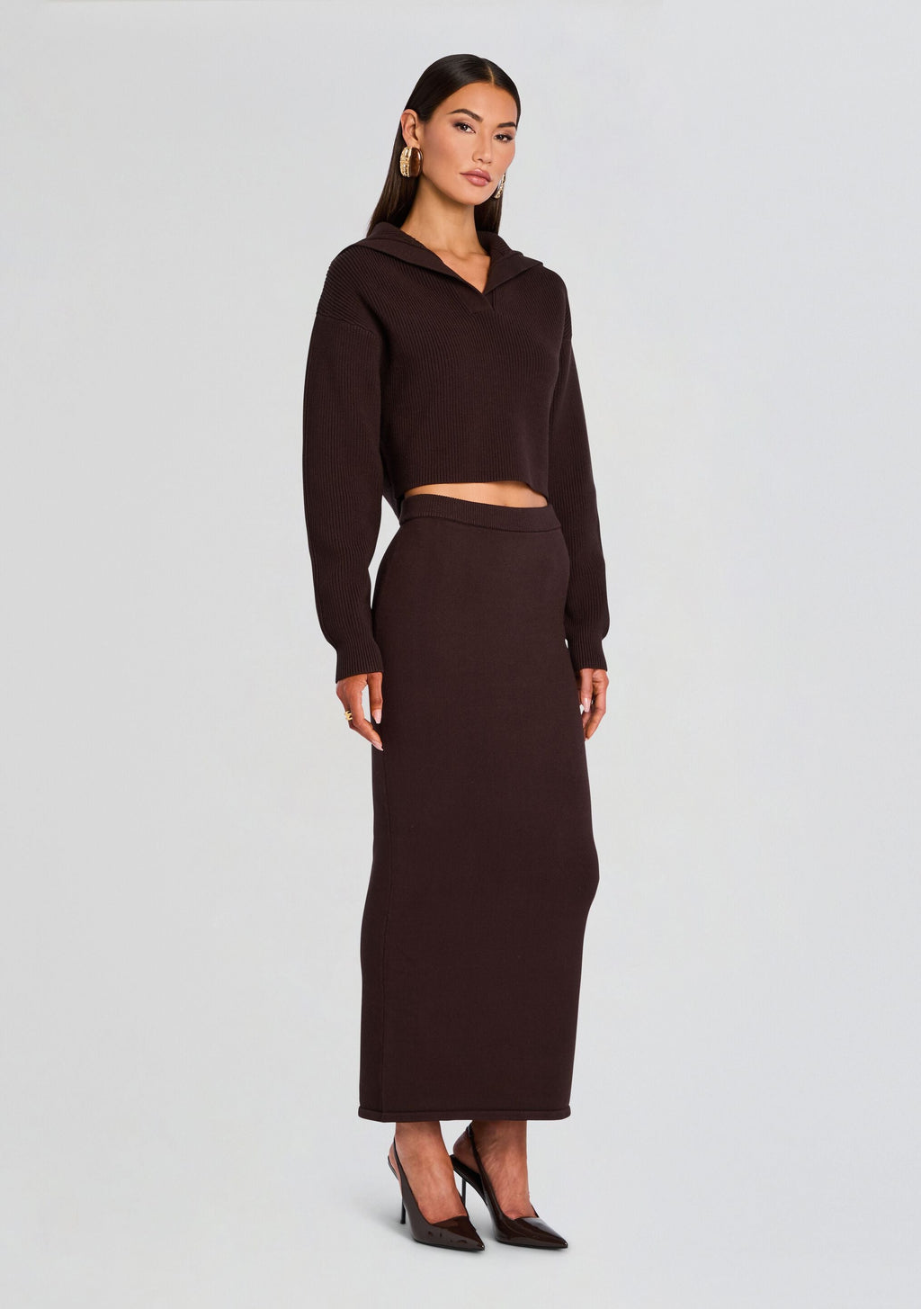 Retta Sweater by SEROYA in Ash Brown, product image 3