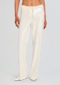 Natalia Sequin Knit Pant by retrofête in Winter White, product image 1