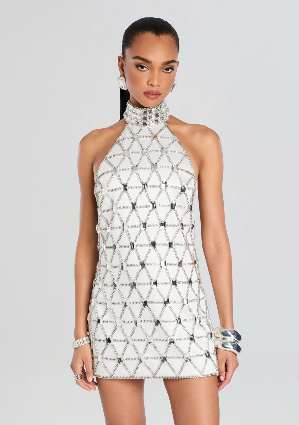 Shirley Crystal Dress by retrofête in White, product image 5