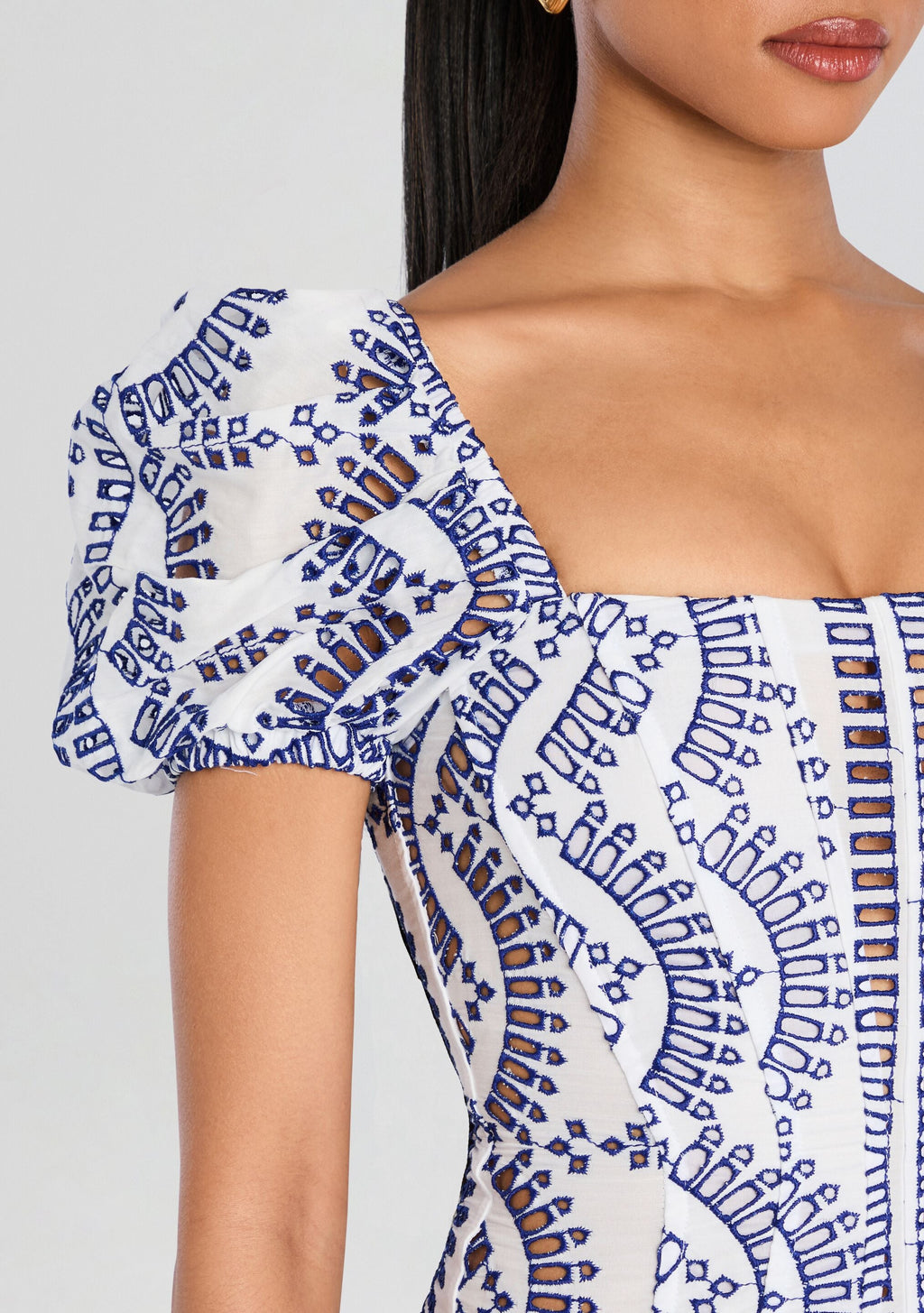 Mexik Short Dress by Charo Ruiz in Blue Klein, product image 2
