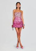 Tancy Sequin Dress by retrofête in Peony, product image 1