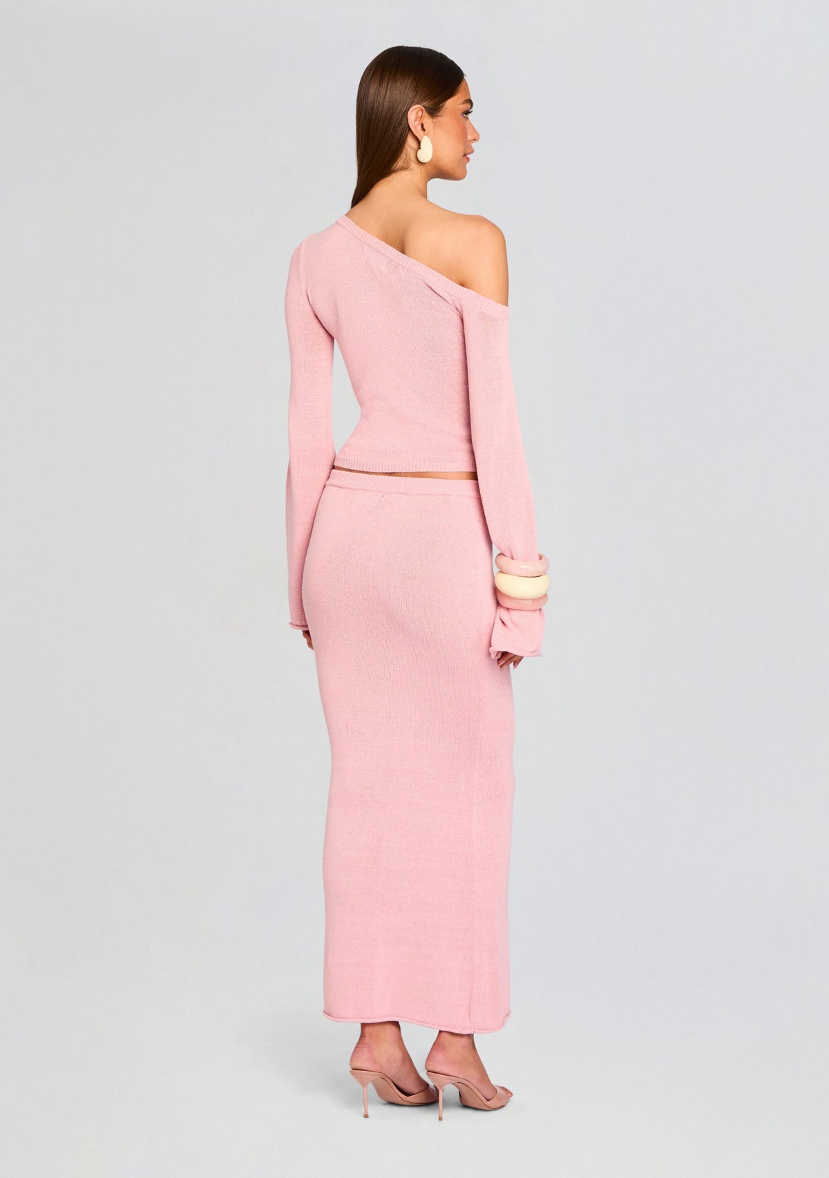 Alivia Knit Top by SEROYA in Coral Blush, product image 5