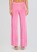 Sheldon Metallic Knit Pant by SEROYA in Bubblegum Pink, product image 1