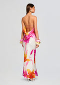 Keaton Silk Dress by retrofête in Bianco Primavera, product image 1