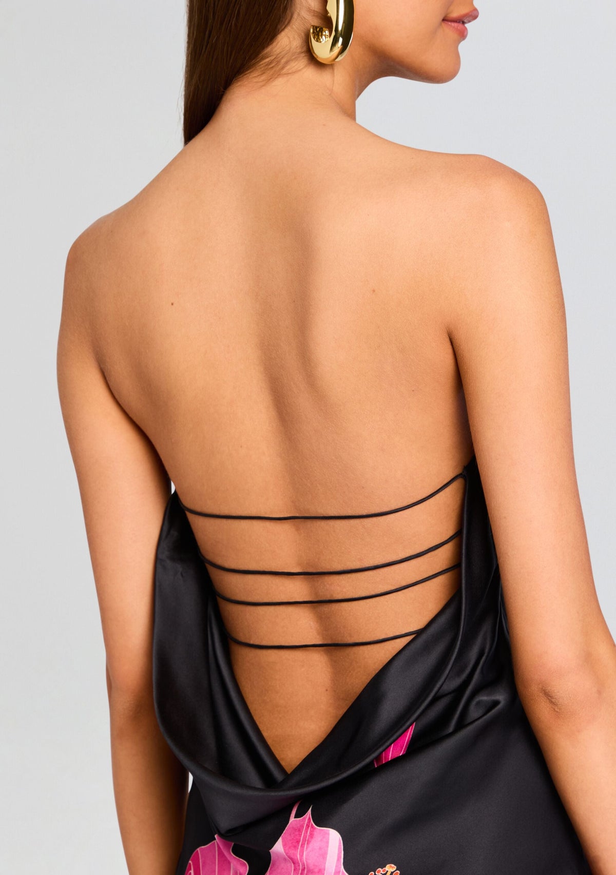 Keaton Silk Dress by retrofête in Nera Primavera, product image 3