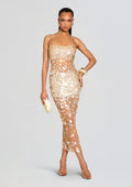 Mischa Sequin Dress by retrofête in Nude/Champagne, product image 1