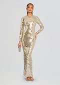 Rialta Sequin Dress by retrofête in Champagne Dust, product image 1