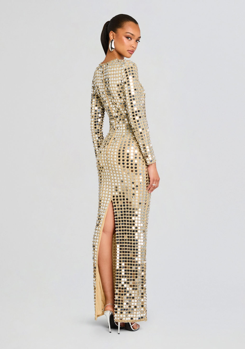 Rialta Sequin Dress by retrofête in Champagne Dust, product image 4