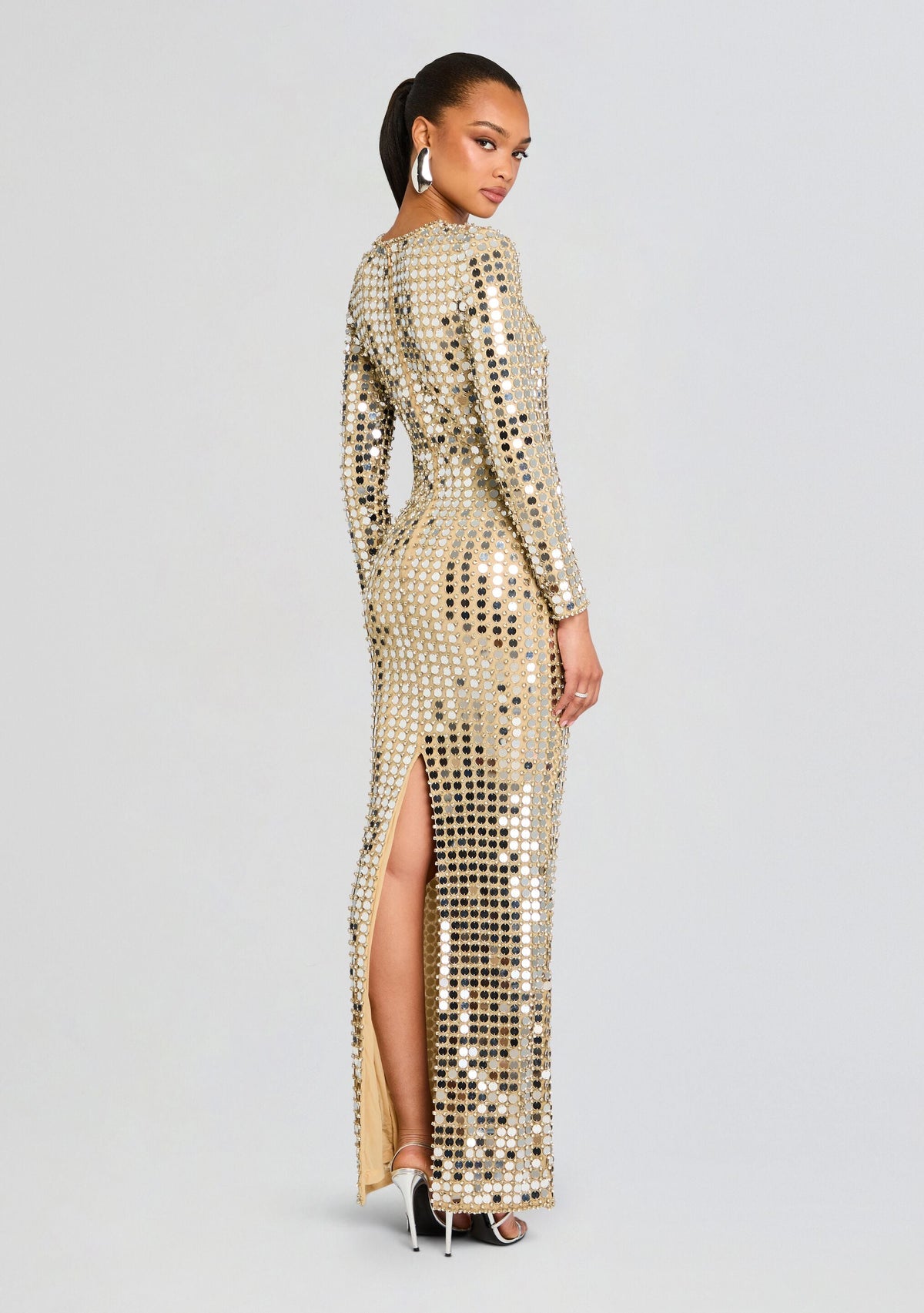 Rialta Sequin Dress by retrofête in Champagne Dust, product image 4