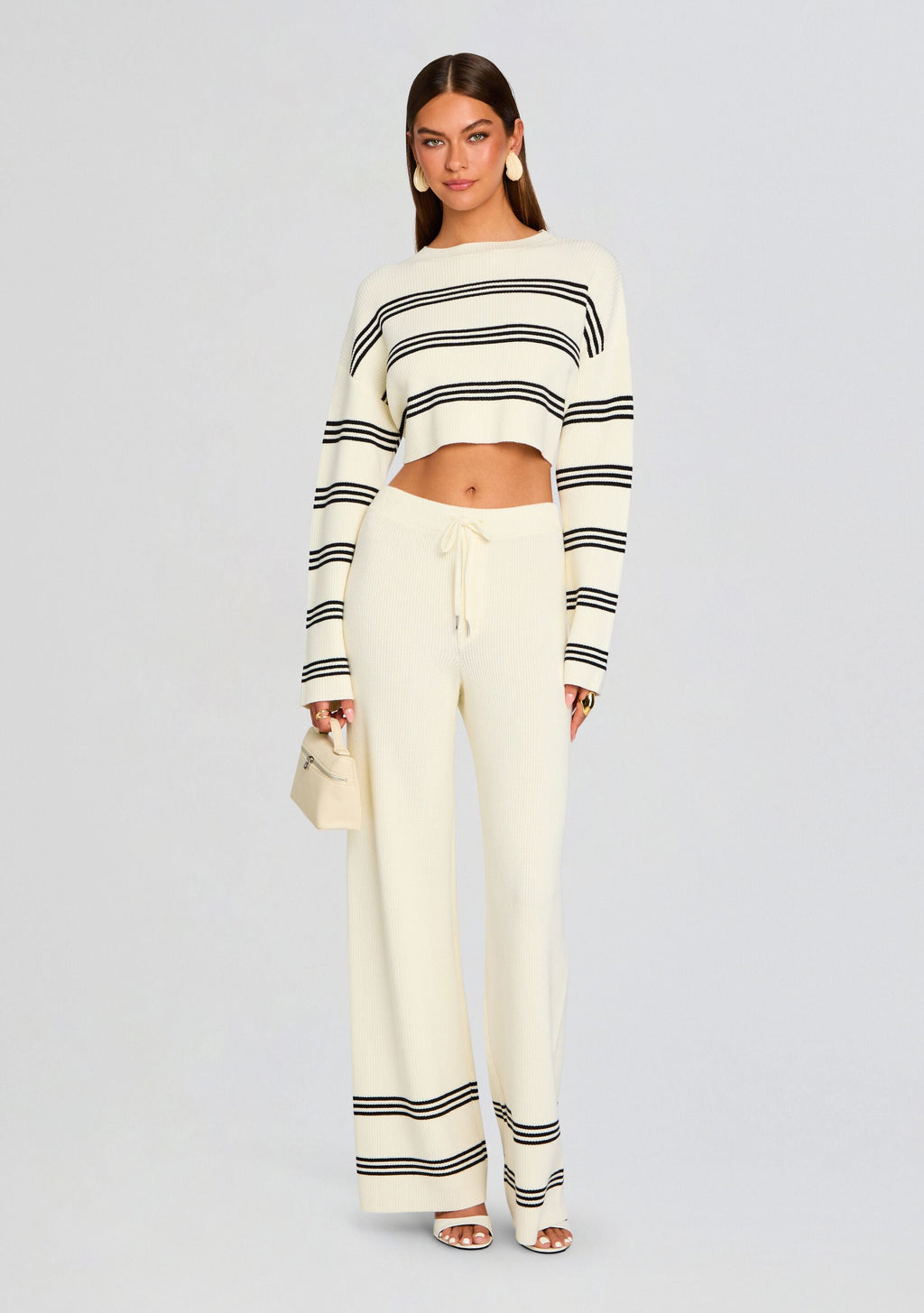 Poe Pant by SEROYA in Eggshell/ Black, product image 5