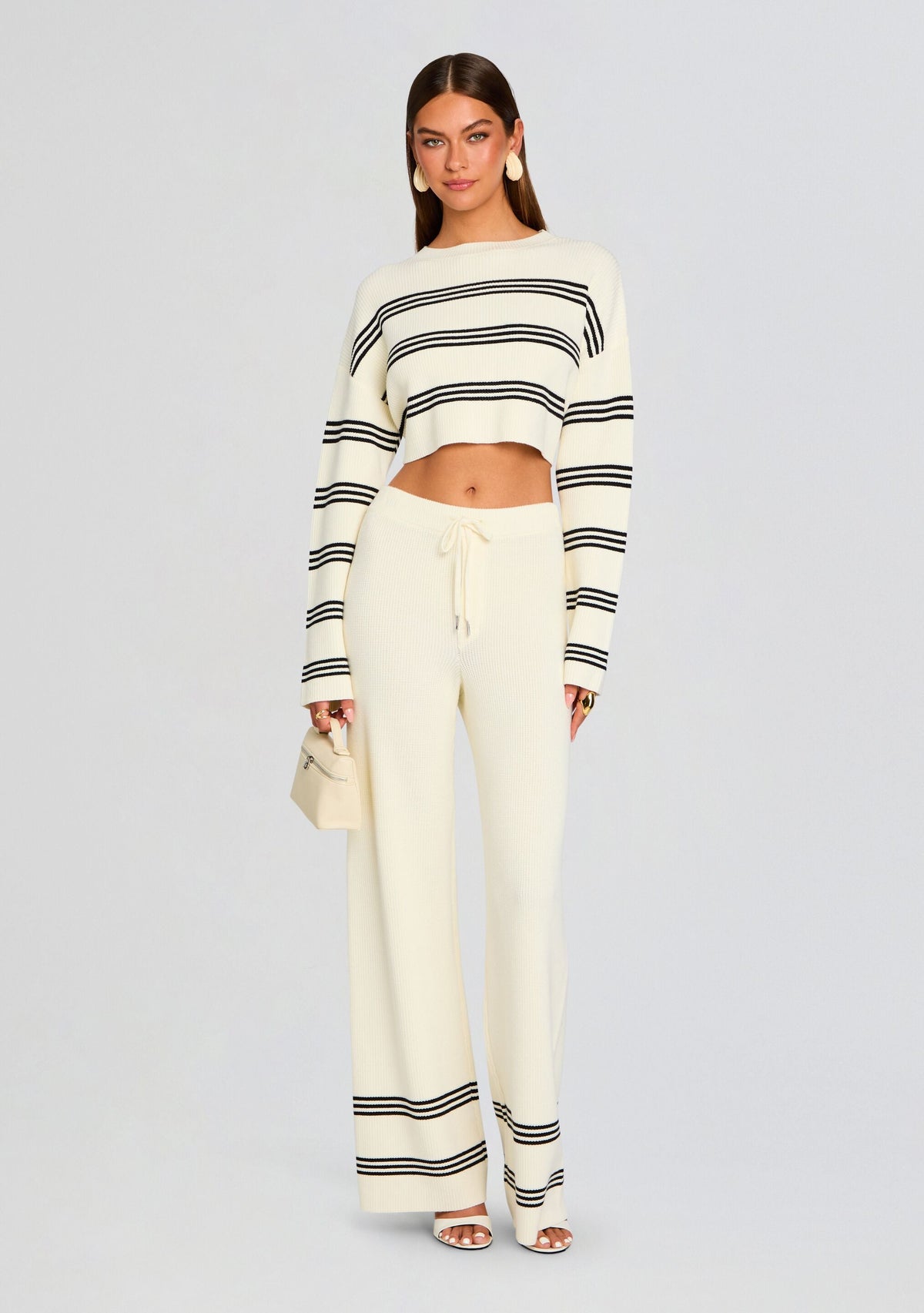Poe Pant by SEROYA in Eggshell/ Black, product image 5