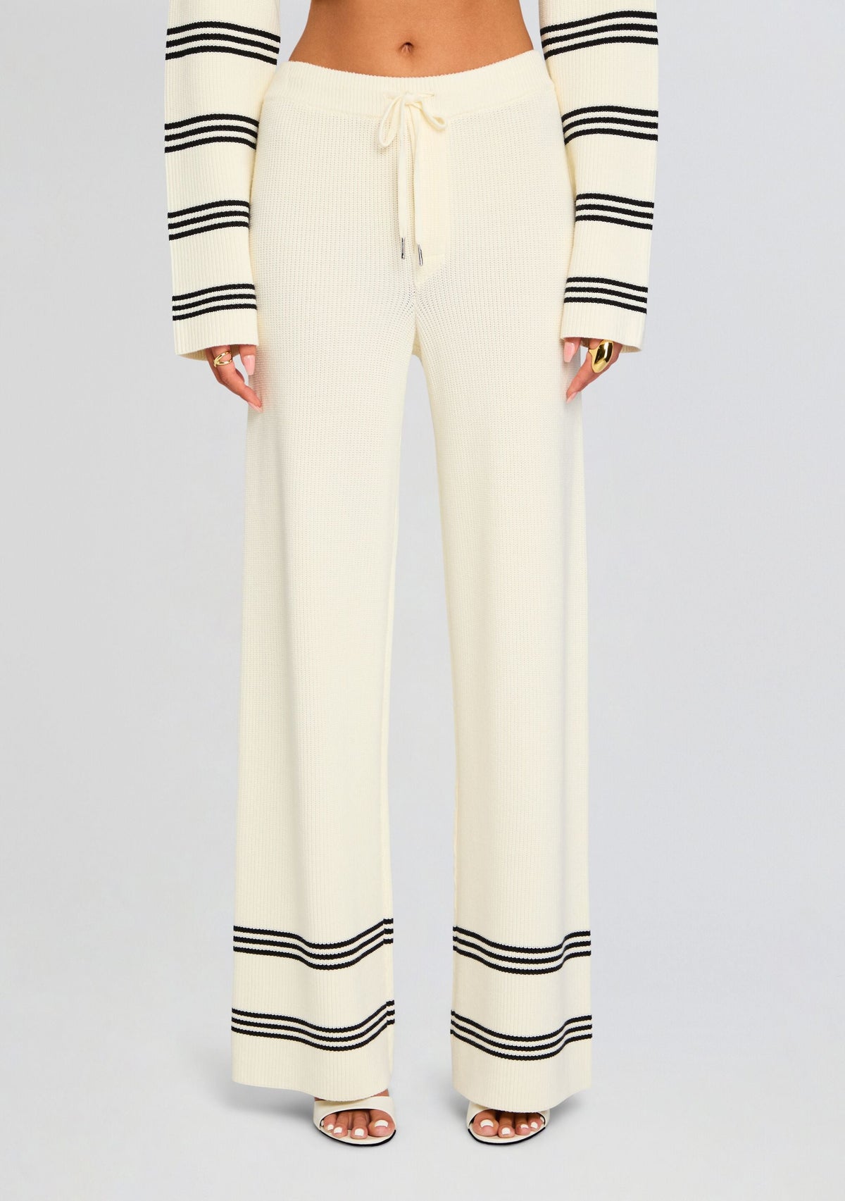 Poe Pant by SEROYA in Eggshell/ Black, product image 1