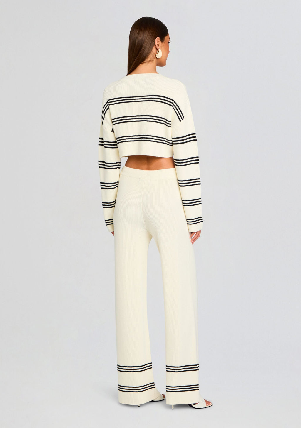Sharlie Sweater by SEROYA in Eggshell/ Black, product image 4