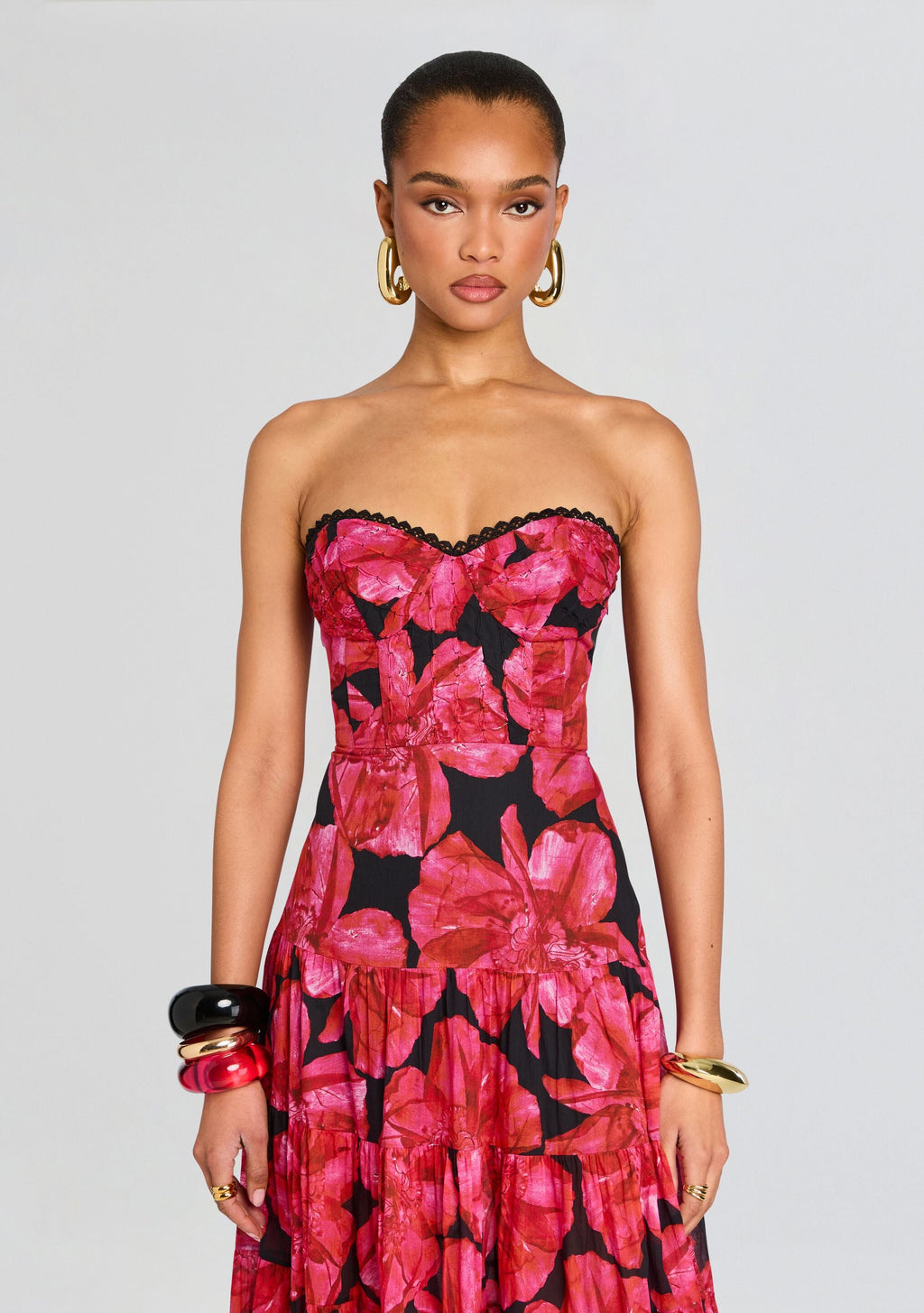 Ambar Long Dress by Charo Ruiz in Black Blossom, product image 5